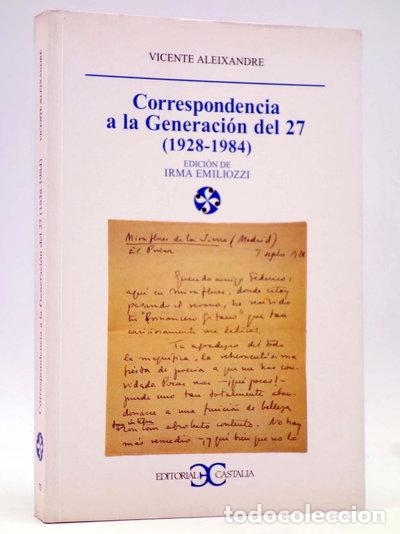 Libros: Correspondencia a la Generaci&oacute;n del 27- 9788497400022
