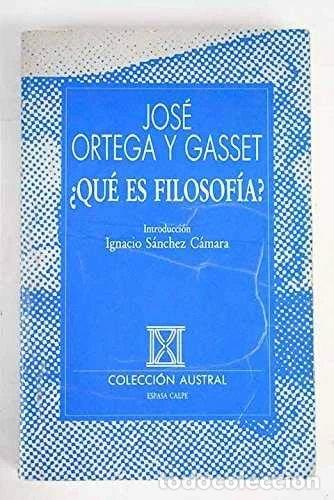 books: &iquest;Qu&eacute; es filosof&iacute;a?- 9788423973415