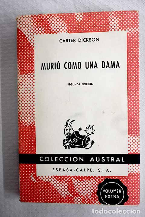 Livros em segunda m&atilde;o: Muri&oacute; como una dama: Carr, John Dickson.- Carr, John Dickson