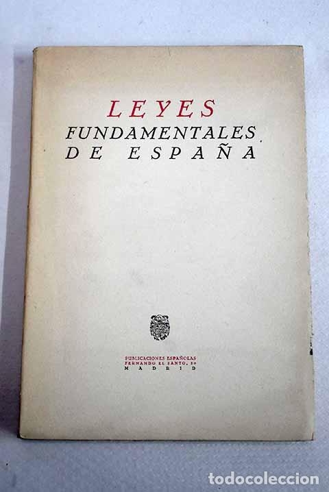 Libros: Leyes fundamentales de Espa&ntilde;a