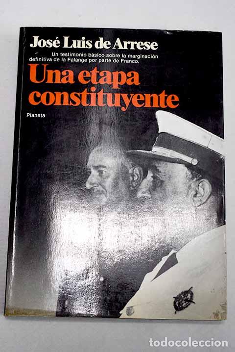 Libros: Una etapa constituyente.- Arrese, Jos&eacute; Luis de