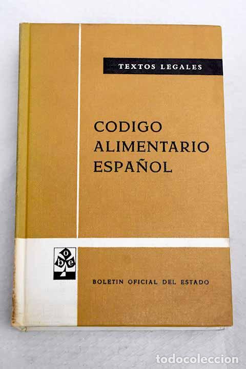 books: C&oacute;digo alimentario espa&ntilde;ol