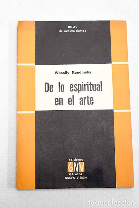 Libros: De lo espiritual en el arte y la pintura en particular.- Kandinsky, Wassily