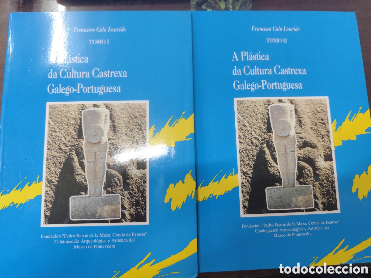 books: A PLASTICA DA CULTURA CASTREXA GALEGO PORTUGUESA.Dedicatoria autografa del autor. Los 2 tomos. Comp