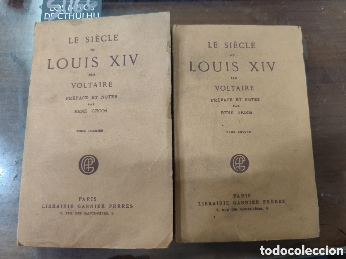 books: LE SIECLE DE LOUIS XIV. Los 2 tomos. Completo. A&ntilde;o 1929 - VOLTAIRE