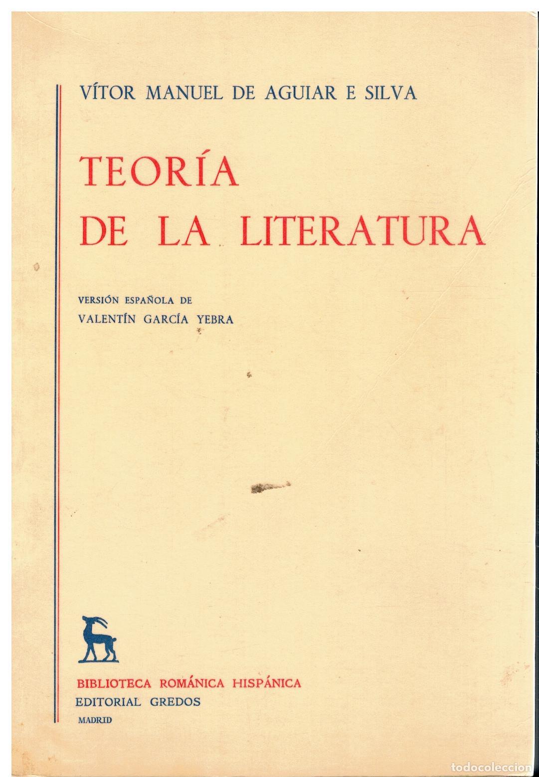 Libri di seconda mano: TEOR&Iacute;A DE LA LITERATURA. 7&ordf; reimpresi&oacute;n. Con firma del anterior propietario y subrayados limpios a l