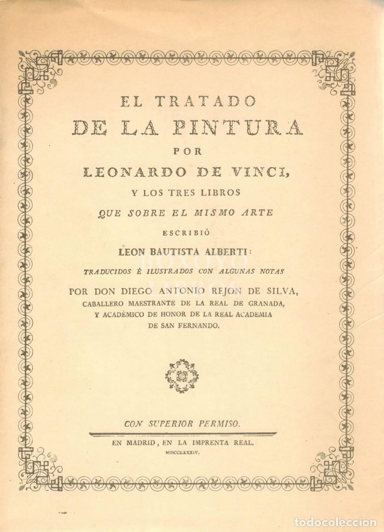 Livros em segunda m&atilde;o: VINCI, Leonardo. El tratado de la pintura y los tres libros que sobre el mismo arte escribi&oacute; Leon Ba