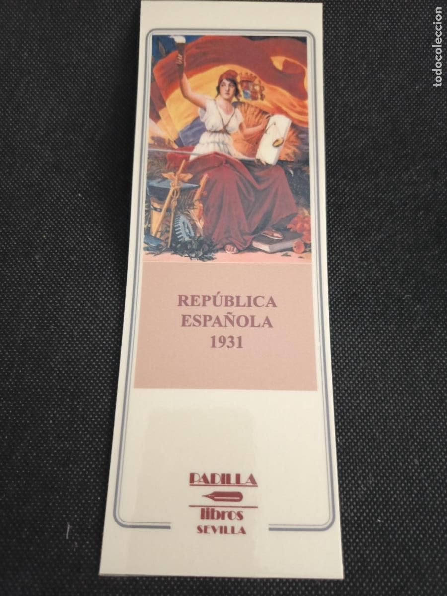Libros: Punto de libro plastificado republica espa&ntilde;ola