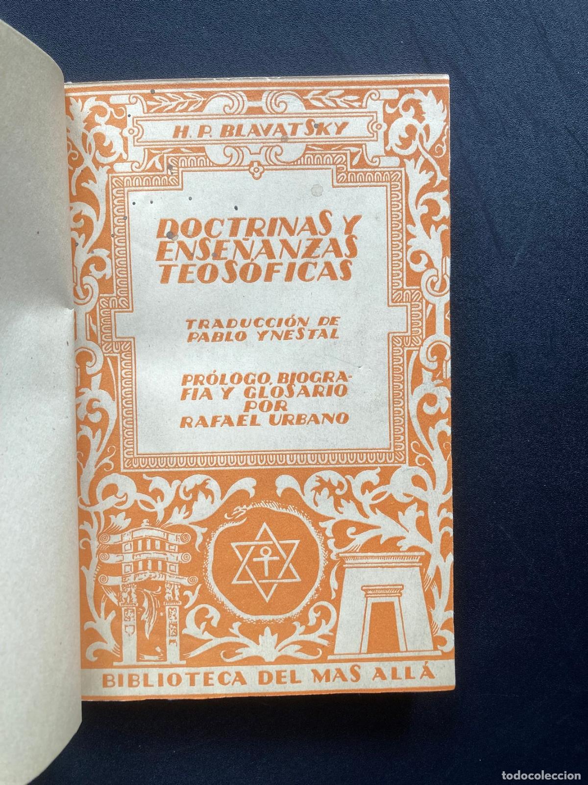 B&uuml;cher: H. P. Blavatsky - Doctrinas y ense&ntilde;anzas teos&oacute;ficas