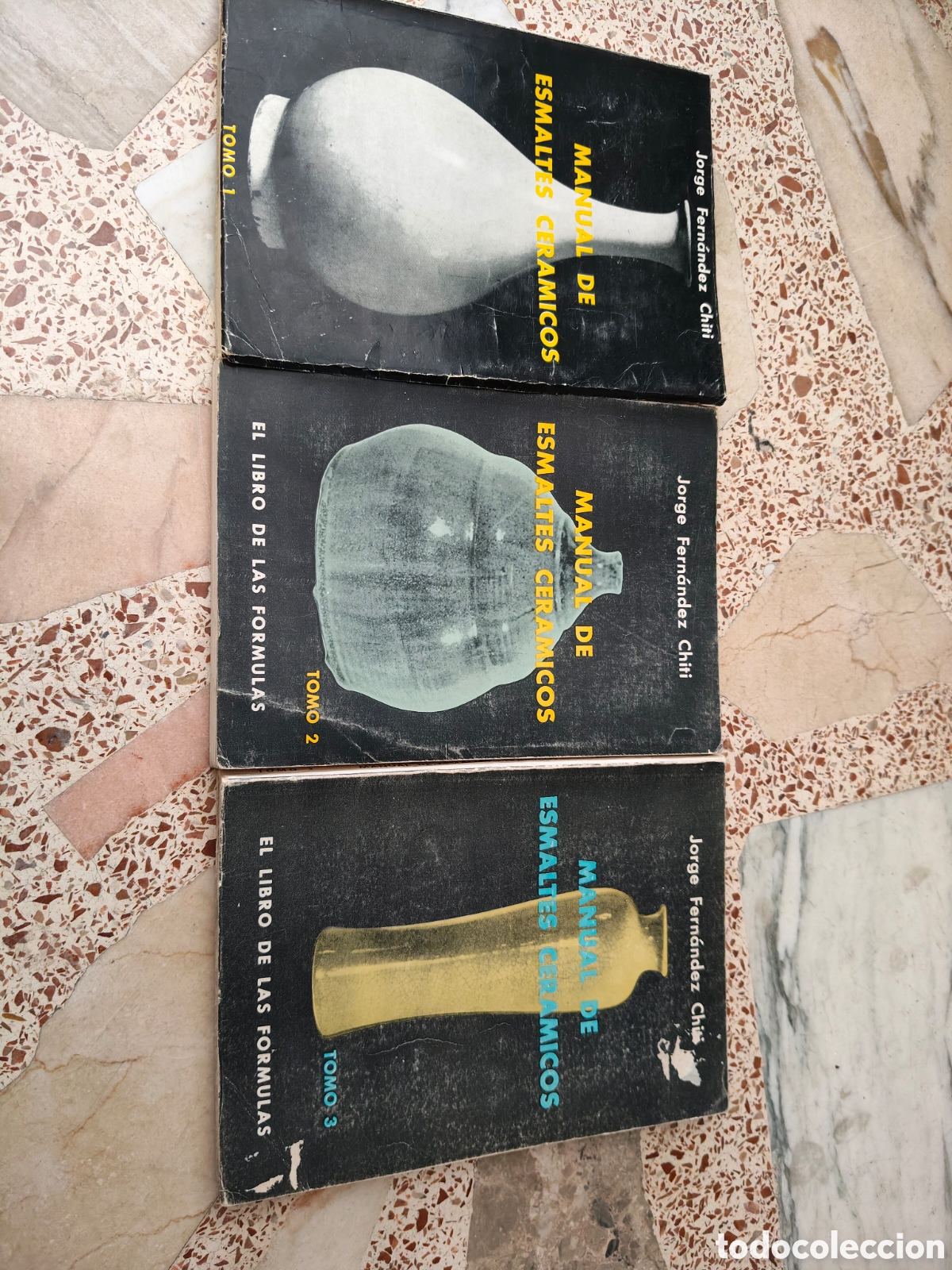 Libros: Lote de 3 libros Manual de esmaltes cer&aacute;micos Jorge Fern&aacute;ndez Chiti Tomo 1 2 y 3