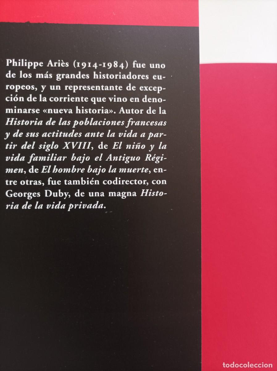 Libros: HISTORIA DE LA MUERTE EN OCCIDENTE. Philippe Ari&egrave;s. Editorial Acantilado. - Foto 2