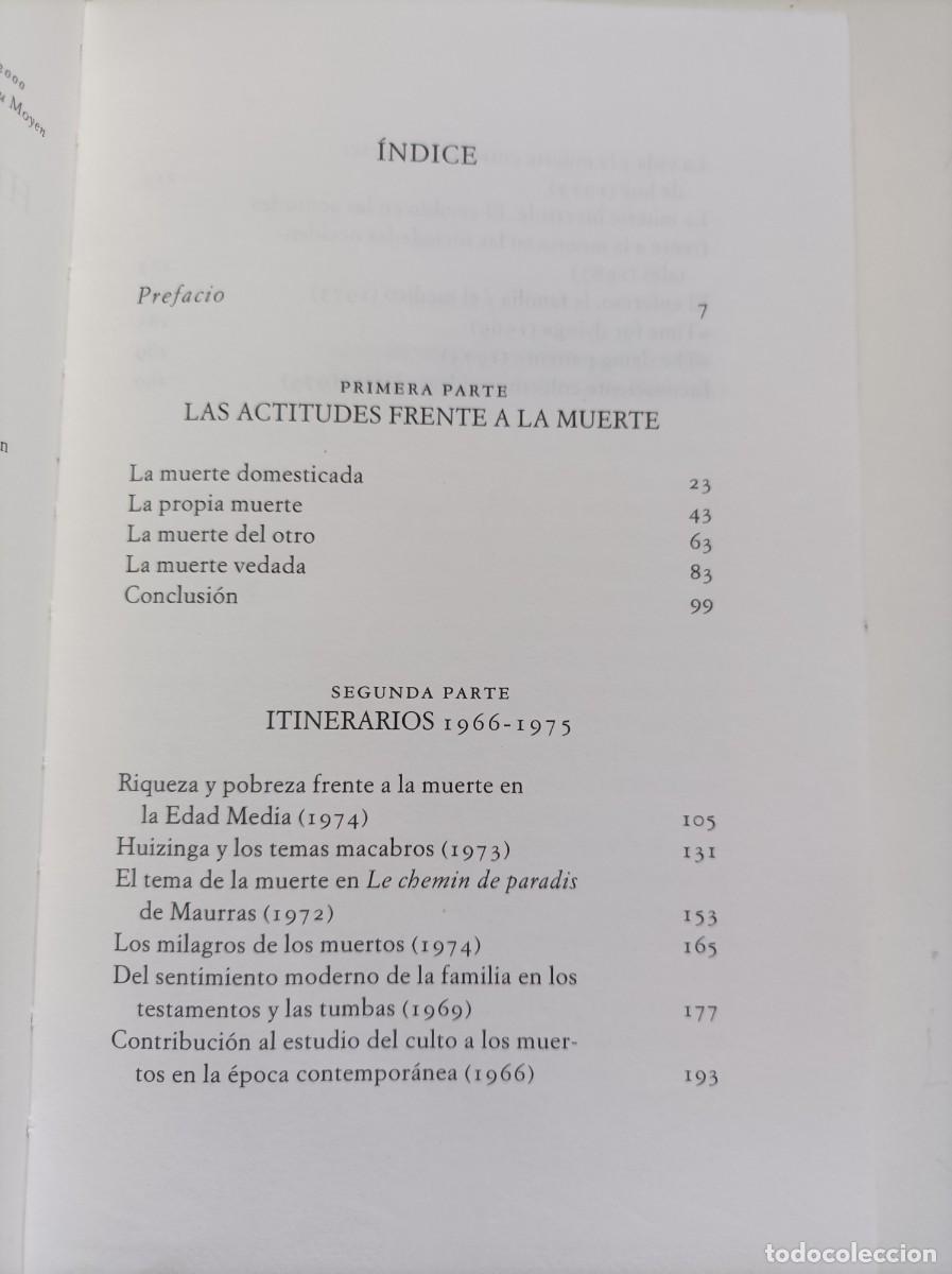 Libros: HISTORIA DE LA MUERTE EN OCCIDENTE. Philippe Ari&egrave;s. Editorial Acantilado. - Foto 5