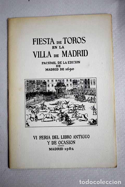Libros: Fiesta de toros en la villa de Madrid