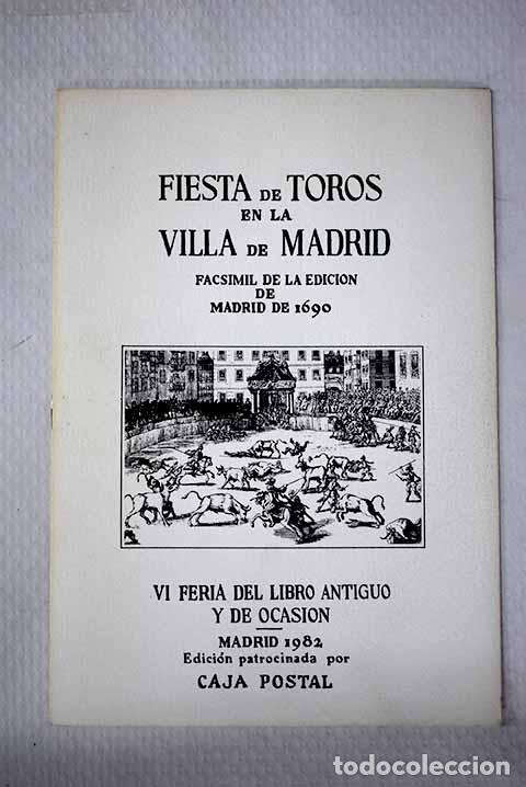 Libros: Fiesta de toros en la villa de Madrid