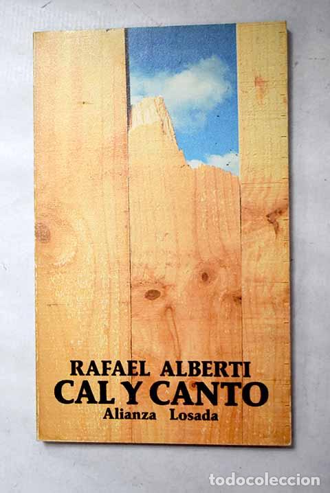 B&uuml;cher: Cal y canto: (1926-1927).- Alberti, Rafael