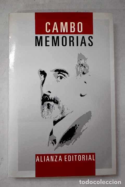 Libros: Memorias (1876-1936).- Camb&oacute;, Francesc