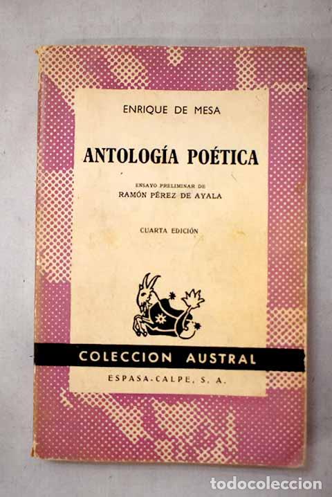 Libri di seconda mano: Antolog&iacute;a po&eacute;tica: Mesa, Enrique de.- Mesa, Enrique de