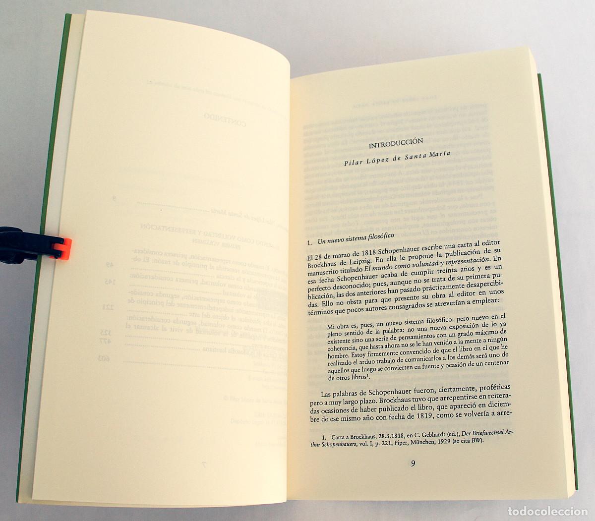 Libros: Arthur Schopenhauer, El mundo como voluntad y representacion 1 y 2 - Foto 6