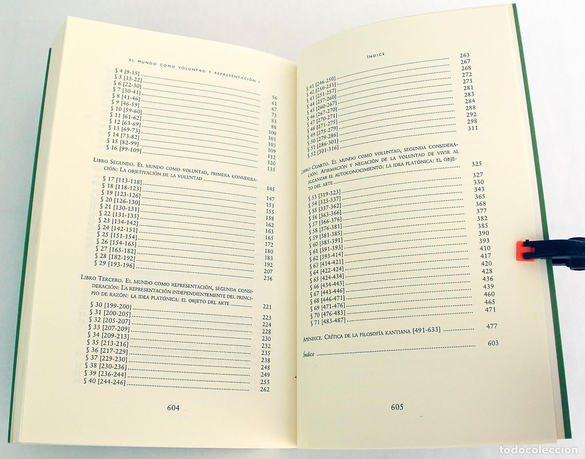 Libros: Arthur Schopenhauer, El mundo como voluntad y representacion 1 y 2 - Foto 9