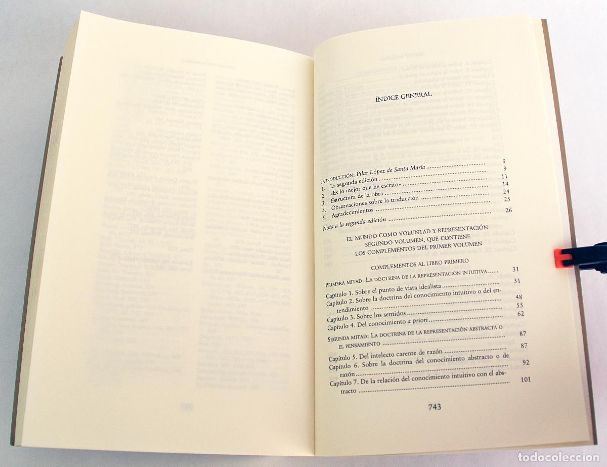 Libros: Arthur Schopenhauer, El mundo como voluntad y representacion 1 y 2 - Foto 15