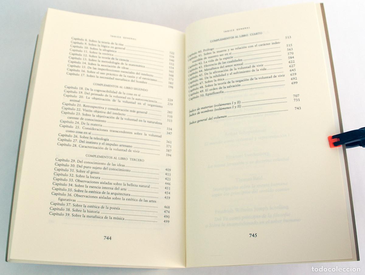 Libros: Arthur Schopenhauer, El mundo como voluntad y representacion 1 y 2 - Foto 16