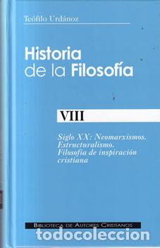 Livres: Historia de la filosof&iacute;a VIII - Te&oacute;filo Urd&aacute;noz