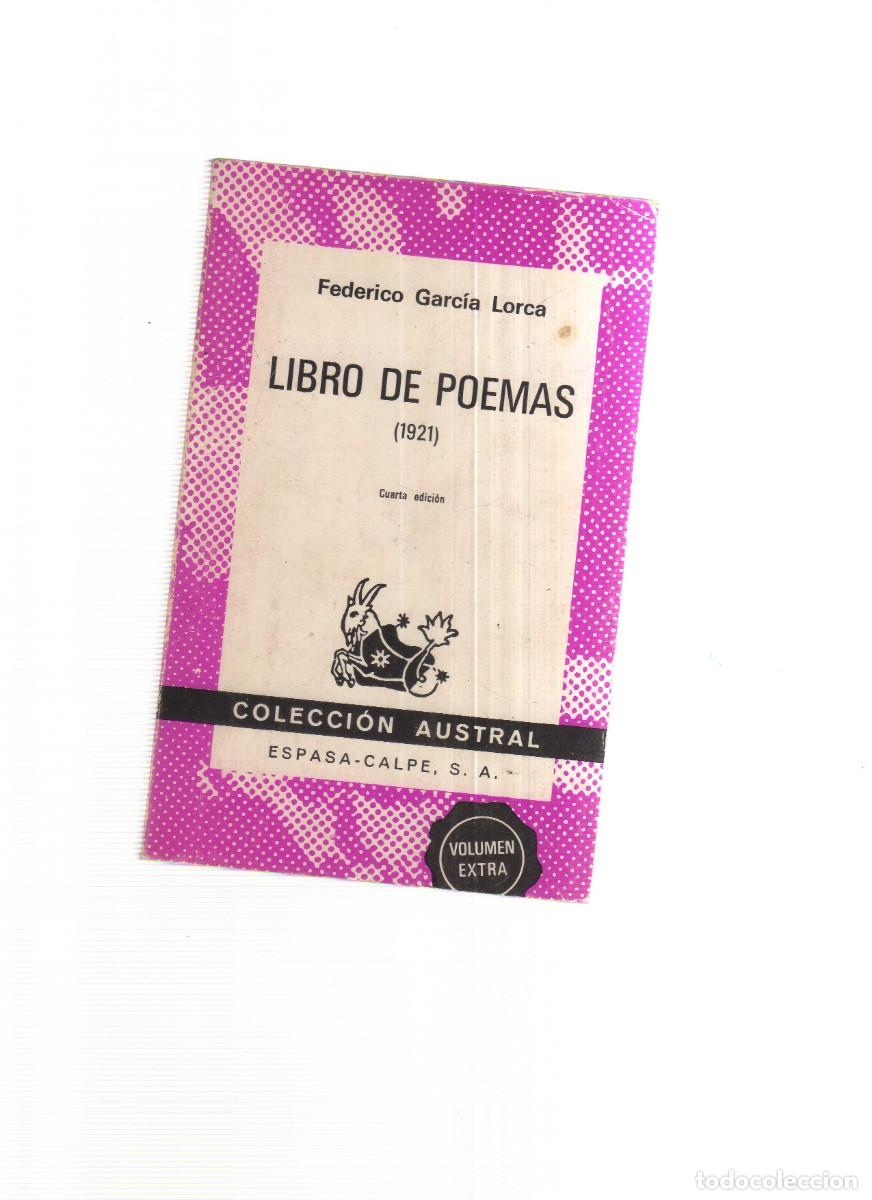 Libros: FEDERICO GARCIA LORCA COLECCION AUSTRAL LIBRO DE POEMAS