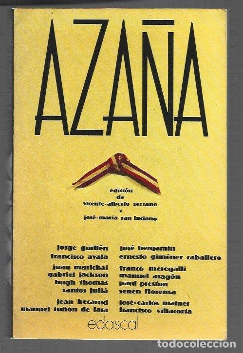 Livros em segunda m&atilde;o: AZA&Ntilde;A - SERRANO, VICENTE ALBERTO Y JOSE MARIA SAN LUCIANO (EDICION)