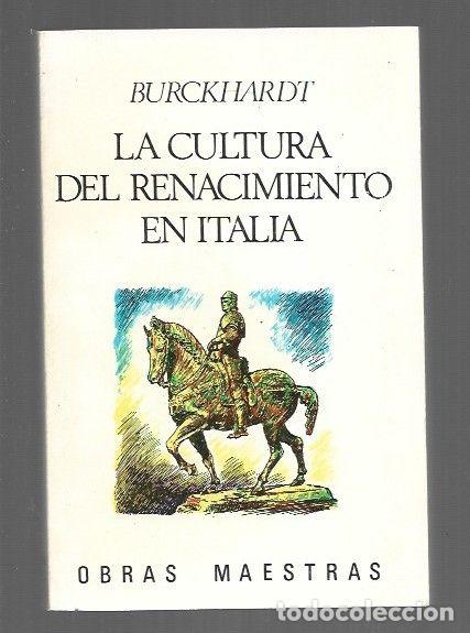 Livros em segunda m&atilde;o: CULTURA DEL RENACIMIENTO EN ITALIA - LA - BURCKHARDT, JACOB