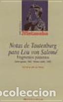Livres: Notas de Tautenburg para Lou Von Salom&eacute; - Friedrich Nietzsche