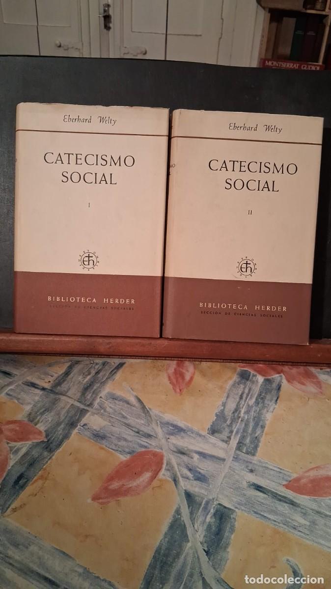 books: Lote 2 libros Catecismo Social Tomo 1 y 2 Biblioteca Herder A. Koch y A. Sancho