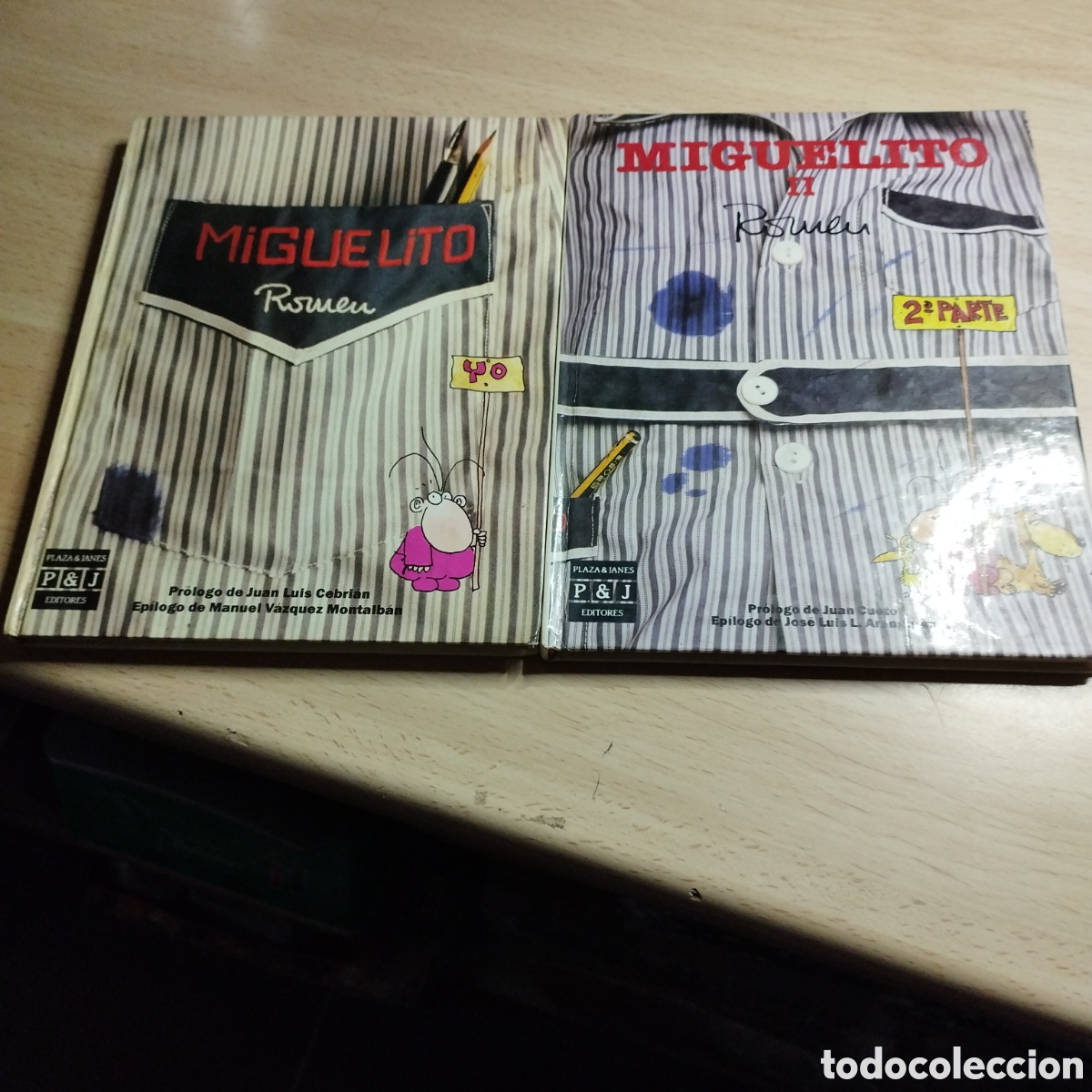 Libros: Miguelito ( Parte l y ll). Romer. 1988-1989. Plaza & Jan&eacute;s 1&ordf; Edici&oacute;n
