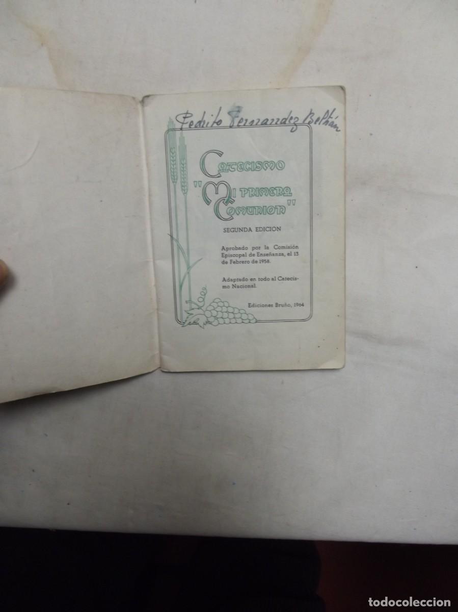 Libros: CATECISMO MI PRMERA COMUNION SEGUNDA EDICION EDICIONES BRU&Ntilde;O 1964 - Foto 2