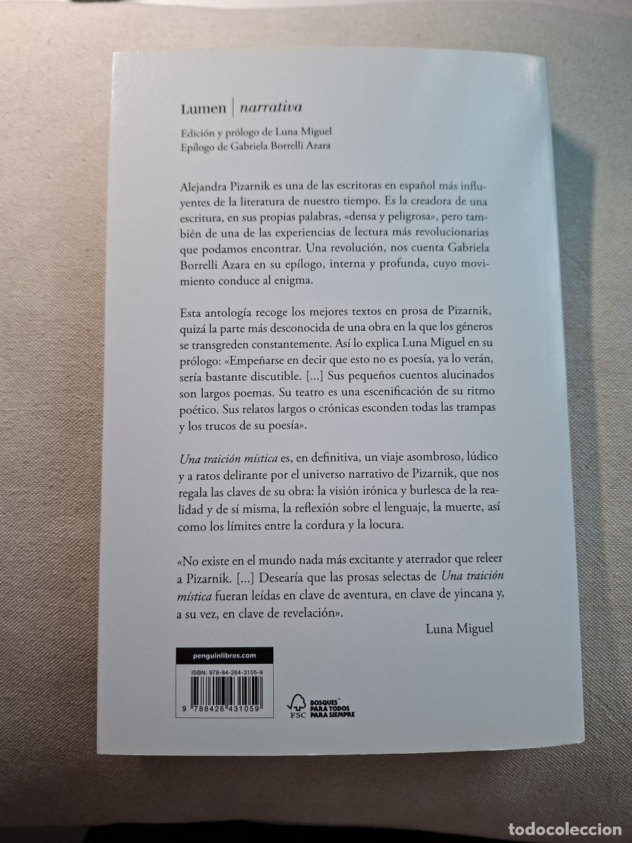 Libros: Una traici&oacute;n m&iacute;stica - Pizarnik, Alejandra - Foto 3