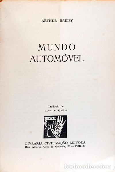 Libros: HAILEY. (Arthur) - MUNDO AUTOM&Oacute;VEL. - Foto 2