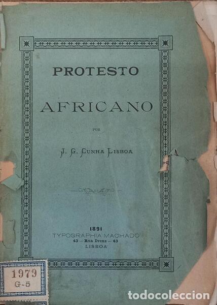 Libros: CUNHA LISBOA. (Jos&eacute; Gomes da) - PROTESTO AFRICANO.