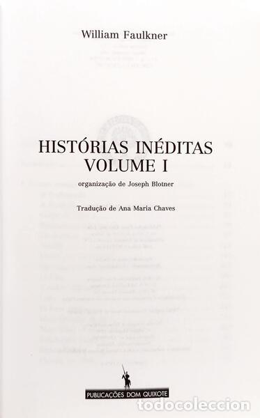 Libros: FAULKNER. (William) - HIST&Oacute;RIAS IN&Eacute;DITAS. [2 VOLS.] - Foto 2