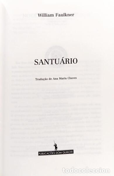 Libros: FAULKNER. (William) - SANTU&Aacute;RIO. - Foto 2