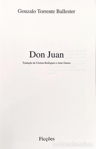 Libros: TORRENTE BALLESTER. (Gonzalo) - DON JUAN. - Foto 2