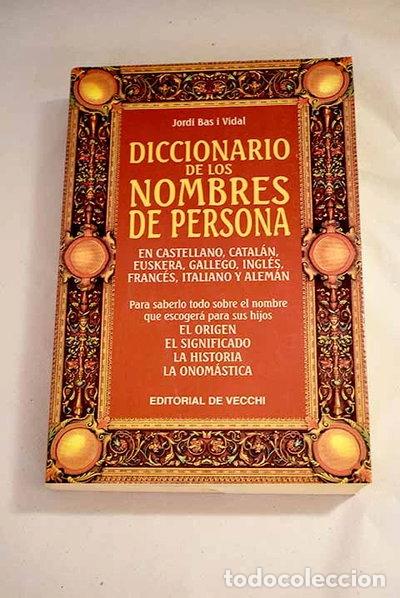 Livros em segunda m&atilde;o: Diccionario de los nombres de persona- 9788431519643