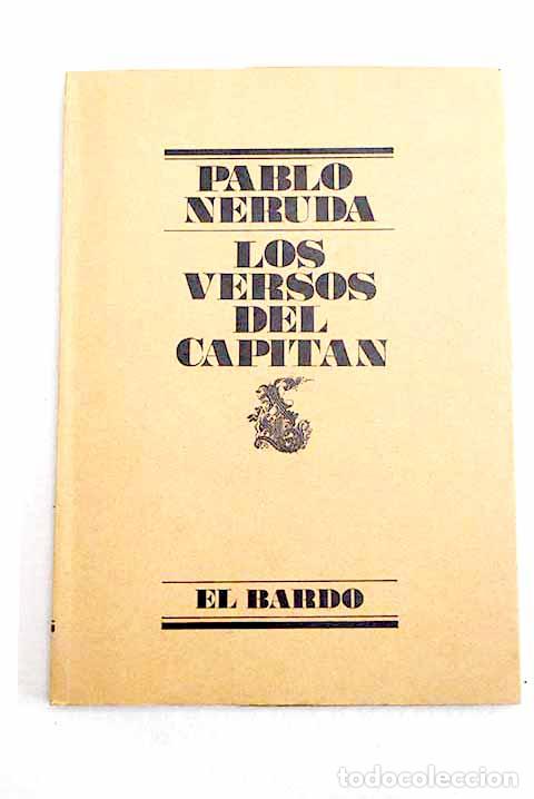Libros: Los versos del capit&aacute;n.- Neruda, Pablo - Foto 1