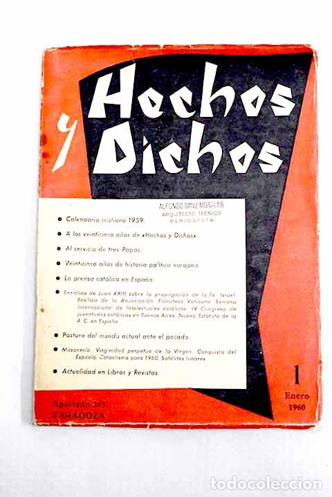 B&uuml;cher: Hechos y dichos en pro y en contra de la Iglesia Catolica. N&ordm; 1