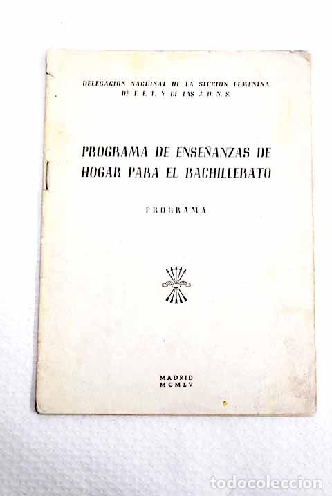 B&uuml;cher: Programa de ense&ntilde;anzas de hogar para el Bachillerato