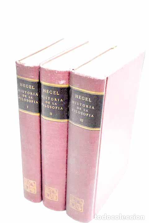 books: Lecciones sobre la historia de la Filosof&iacute;a.- Hegel, Georg Wilhelm Friedrich