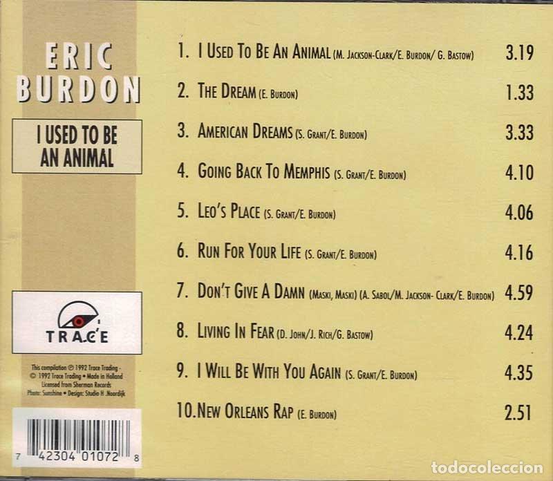 Libros: Eric Burdon - I Used To Be An Animal. CD - Foto 2