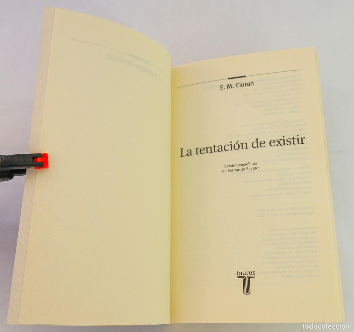 Libros: La tentacion de exixtir, E. M. Cioran - Foto 4
