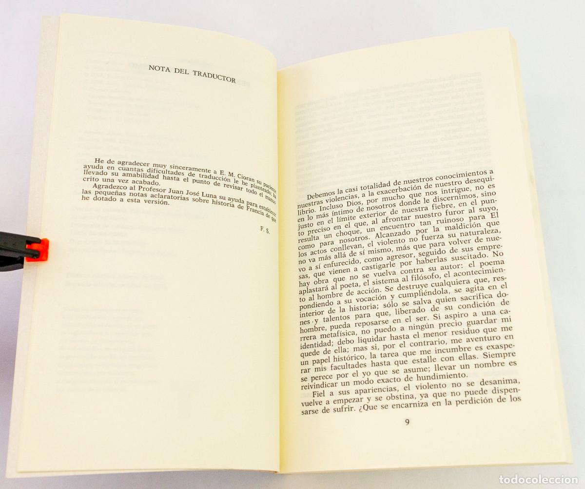 Libros: La tentacion de exixtir, E. M. Cioran - Foto 6