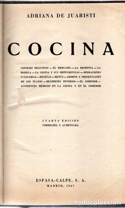 Libros: Cocina - Juaristi, Adriana de - Foto 1