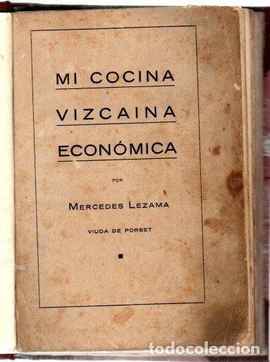 Libros: Mi cocina vizca&iacute;na econ&oacute;mica - Lezama, Mercedes