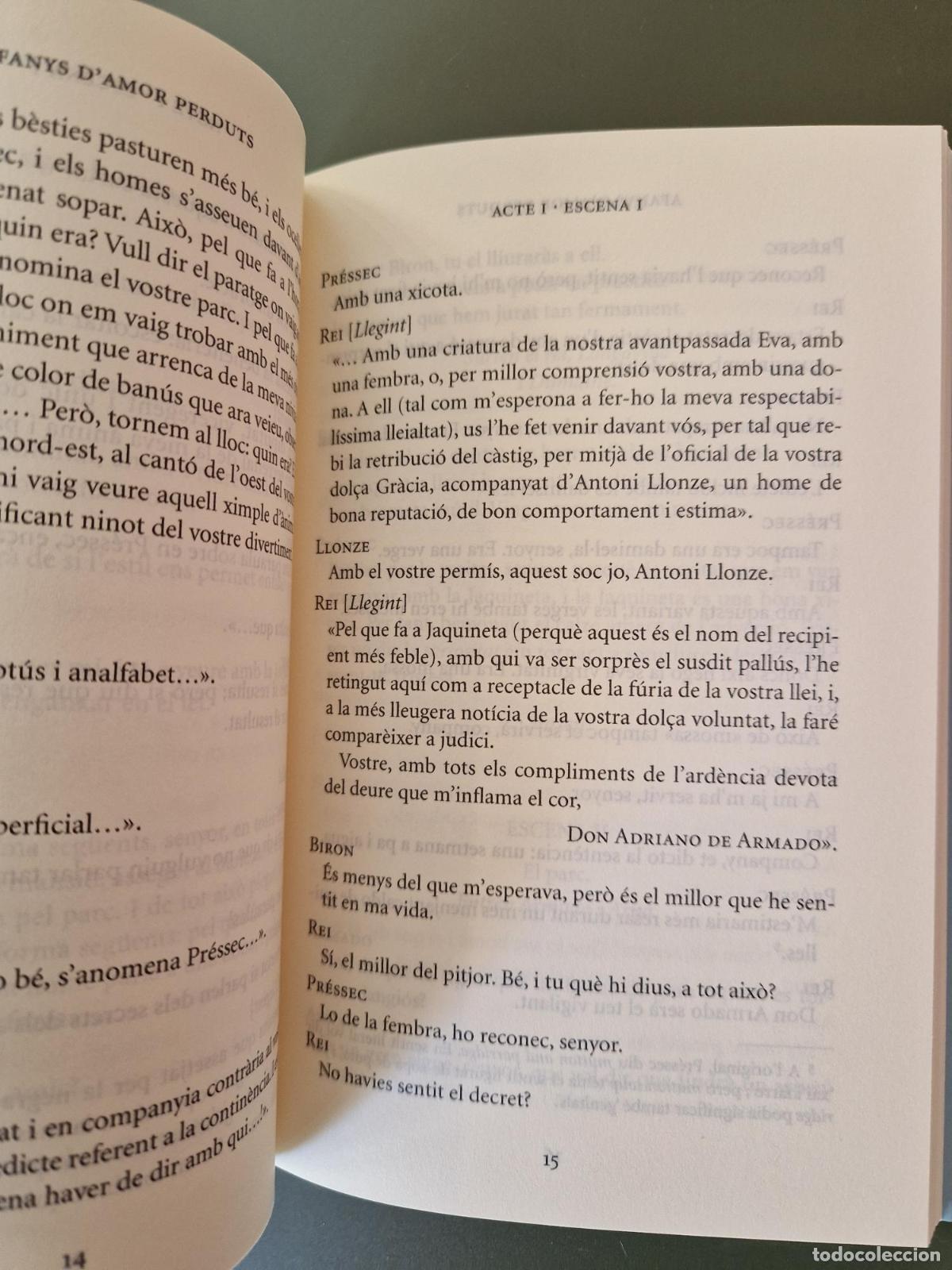 Libros: Afanys damor perduts - William Shakespeare - Foto 3